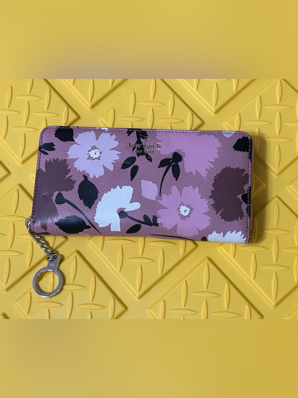 kate spade Pink Floral Zip Wallet